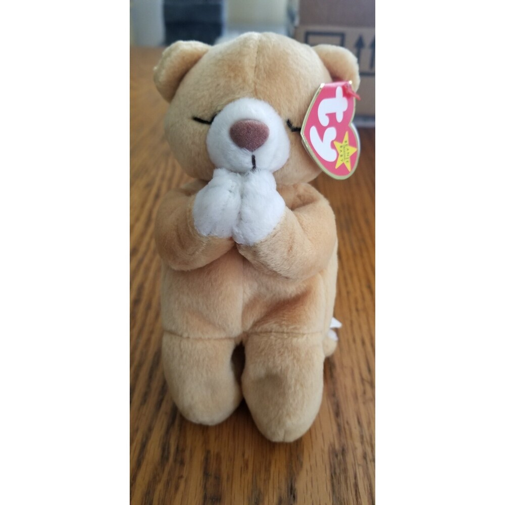 1998 TY Beanie Baby Hope Bear Praying Stuffed Animal Toy